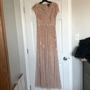 Adrianna papell beaded maxi dress size 6